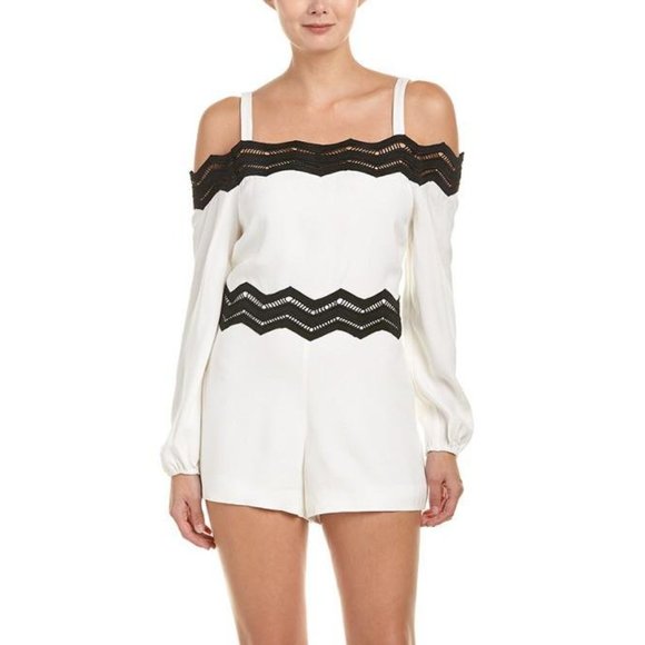 Ramy Brook Pants - RAMY BROOK natalie off the shoulder romper
